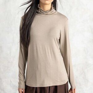 Gudrun Sjoden Jersey Turtleneck, Warm Grey XL